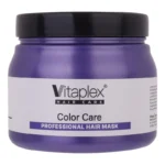 ماسک موی تثبیت‌کننده رنگ و تقویت‌کننده ویتاپلکس مدل Color Care حجم 500 میلی‌لیتر بدون سولفات، حاوی هیالورونیک اسید، کراتین و روغن نارگیل، مغذی و تسکین‌دهنده مناسب موهای رنگ شده، استفاده داخل حمام
