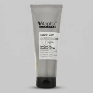 نرم‌کننده مو ویتاپلکس مدل Keratin Care حجم 250 میلی‌لیتر، مناسب موهای کراتین شده، نرم‌کننده، مرطوب‌کننده، روشن‌کننده، تقویت‌کننده، براق‌کننده، تغذیه‌کننده و ضد الکتریسیته مو