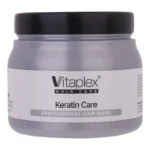 ماسک موی تقویت‌کننده و ترمیم‌کننده ویتاپلکس مدل Keratin Care حجم 500ml مناسب موهای کراتین شده با ترکیبات بدون سولفات، کراتین و بیوتین، تغذیه‌کننده و تسکین‌دهنده، استفاده داخل حمام