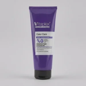 نرم‌کننده مو ویتاپلکس مدل Color Care حجم 250 میلی‌لیتر، مغذی، مرطوب‌کننده، تقویت‌کننده، براق‌کننده، ضد الکتریسیته، مناسب موهای رنگ شده، حاوی پروتئین گندم و ویتامین‌های تقویتی
