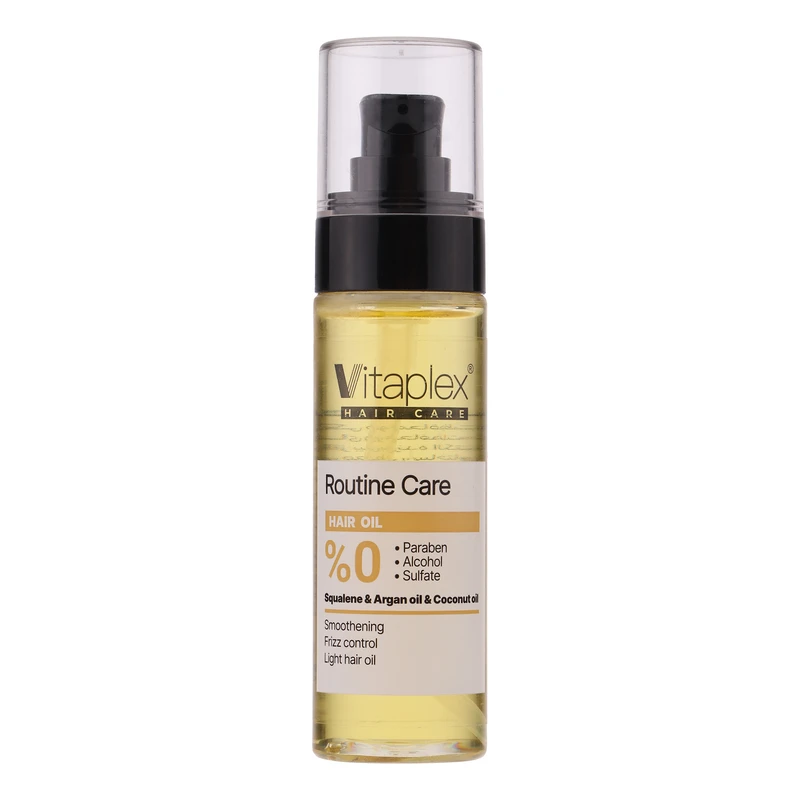 روغن نرمکننده و درخشانکننده مو ویتاپلکس مدل Routine Care حاوی روغن آرگان، مناسب موهای خشک و آسیبدیده، حجم 50 میلیلیتر