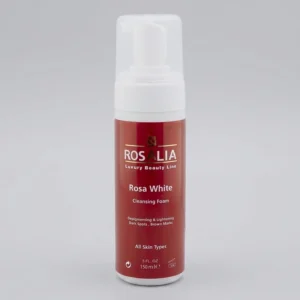 فوم پاک‌کننده و روشن‌کننده پوست رزالیا مدل Rosa White حجم 150 میلی‌لیتر